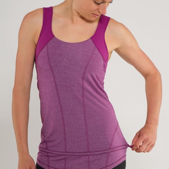 lululemon athletica Tops - Lululemon Run For Your Life Tank Dew Berry 6